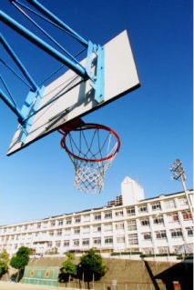 校庭から見た校舎